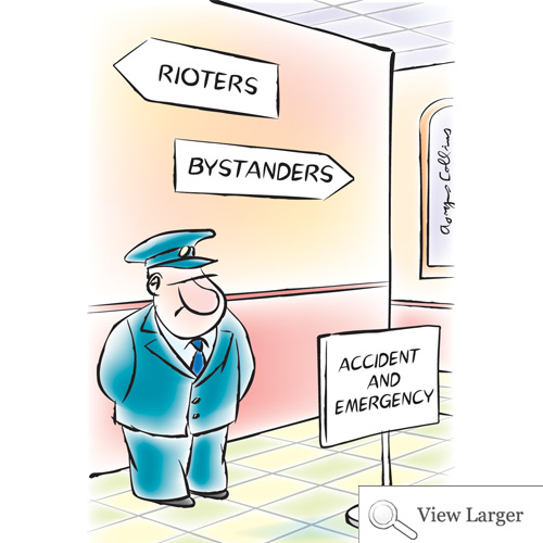 Health cartoon accident