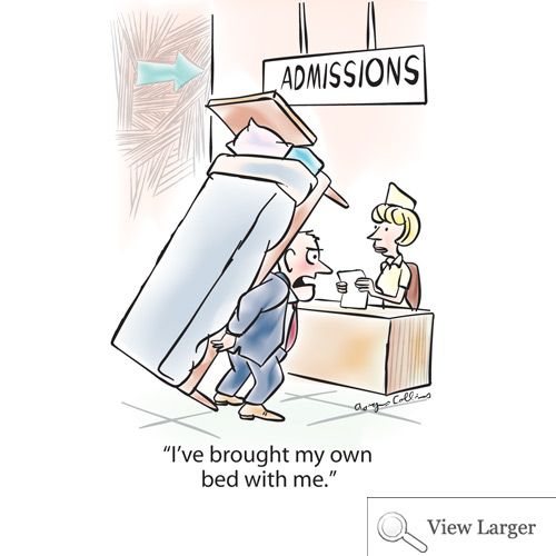 Health cartoon beds