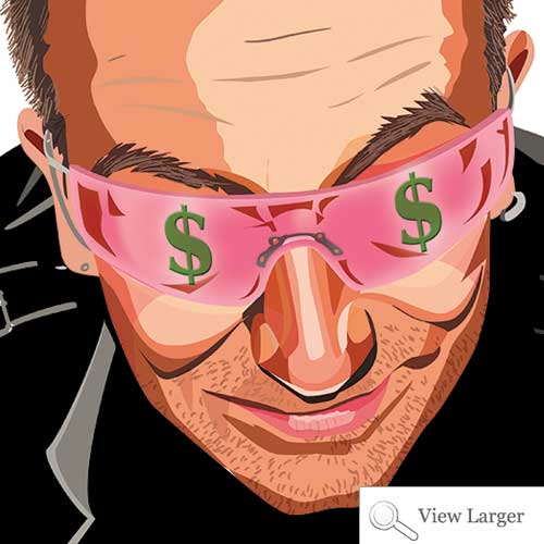 Bono portrait