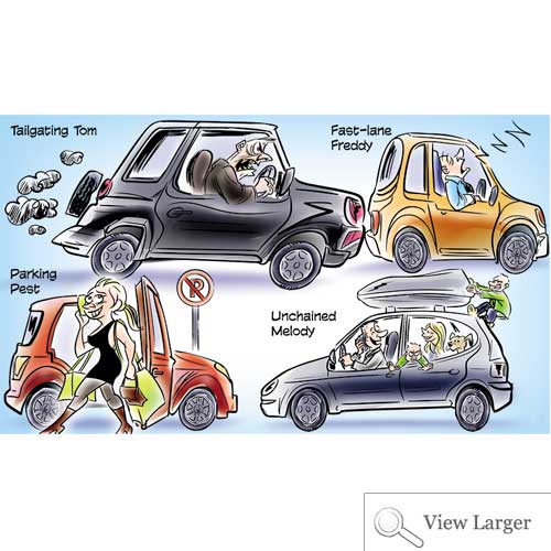 Annoying or dangerous drivers