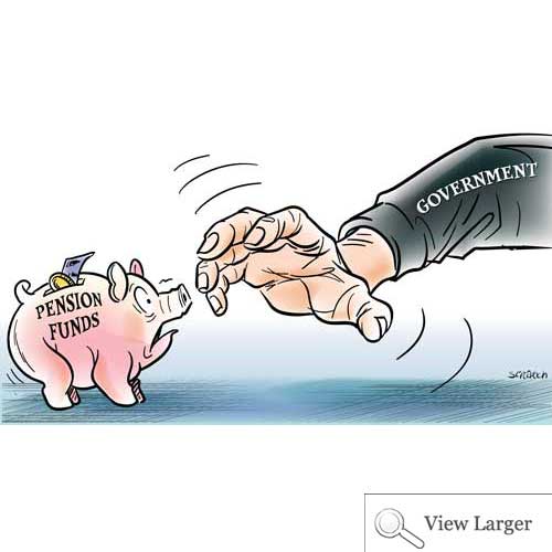 Government puts a levy on private pensions